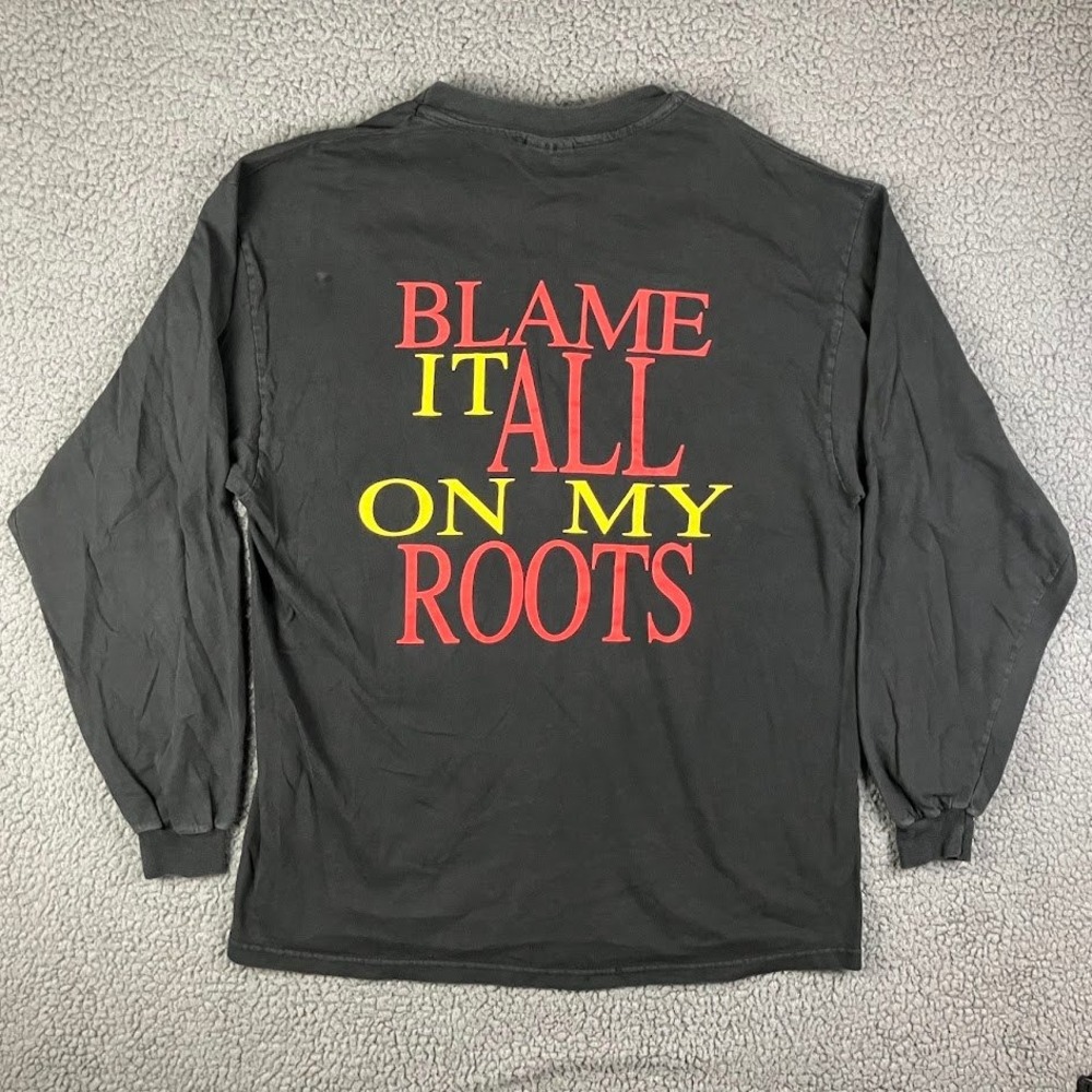 Vintage Garth Brooks Friends In Low Places Long Sleeve Shirt Hanes XL Black - Picture 2 of 12